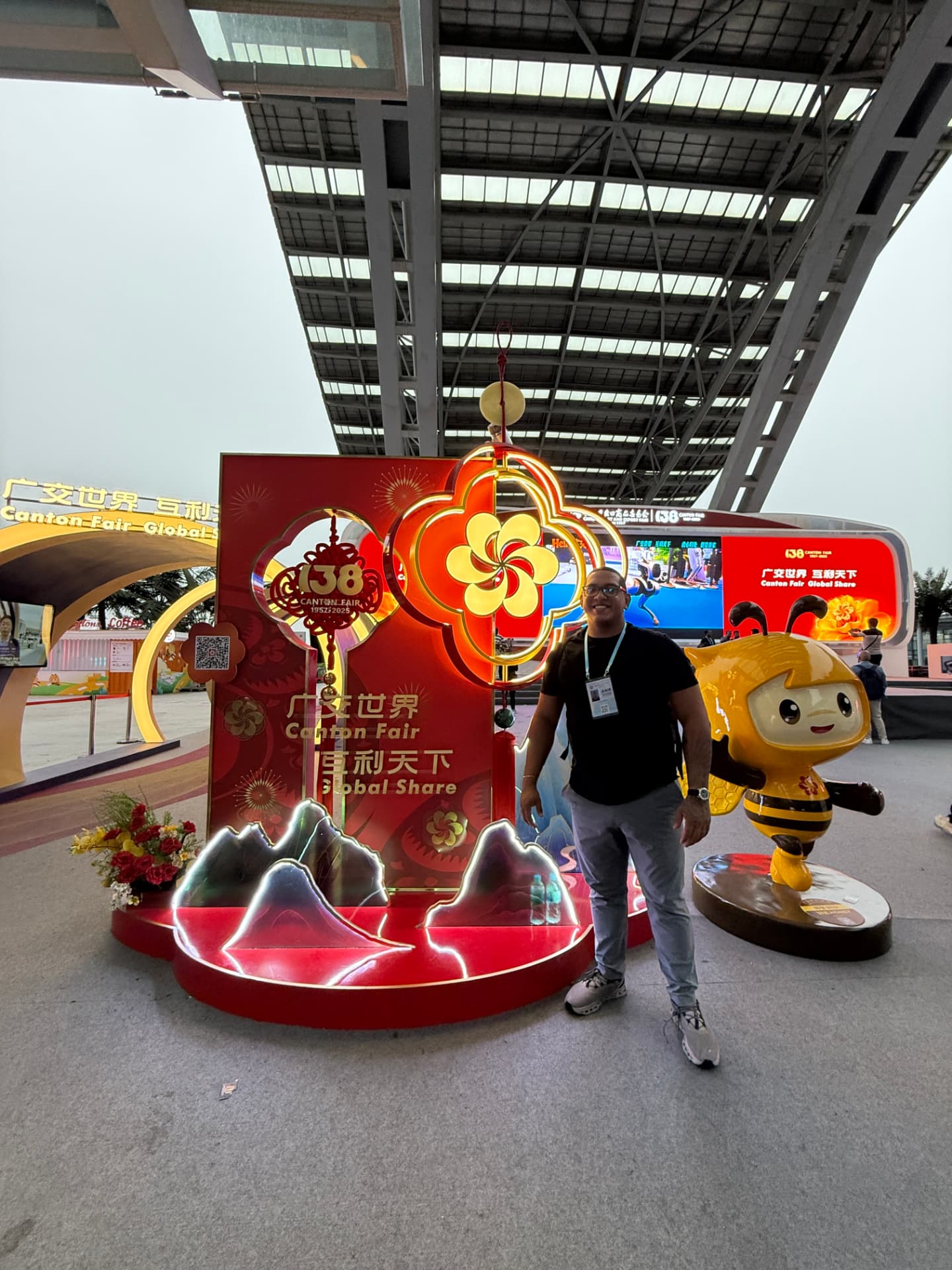 Diego Almeida na Canton Fair, na China